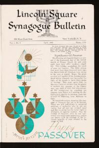 Lincoln Square Synagogue Bulletin Vol. 1 No. 5