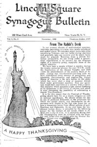 Lincoln Square Synagogue Bulletin Vol. 3 No. 3
