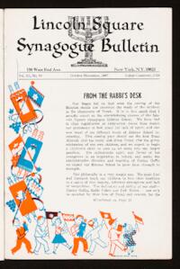Lincoln Square Synagogue Bulletin Vol. III No. 9