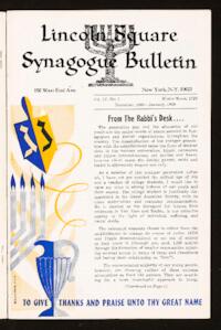 Lincoln Square Synagogue Bulletin Vol. IV No. 3