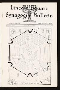 Lincoln Square Synagogue Bulletin Vol. V No. 3