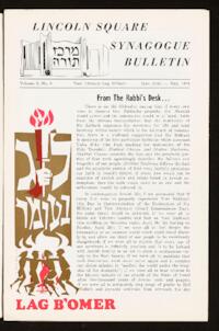 Lincoln Square Synagogue Bulletin Vol. 8 No. 9