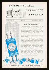 Lincoln Square Synagogue Bulletin Vol. 8 No. 10
