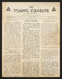 The Young Israelite Vol. 2 No. 1