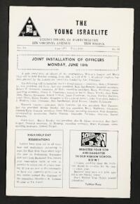 The Young Israelite Vol. 15 No. 10