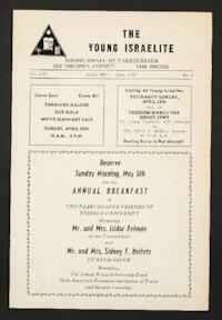 The Young Israelite Vol. 16 No. 8