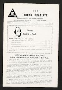 The Young Israelite Vol. 20 No. 10