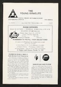 The Young Israelite Vol. 28 No. 4