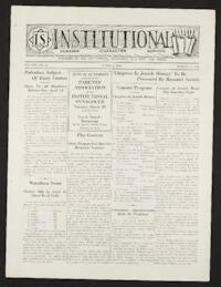 Institutional Vol. XXI No. 29