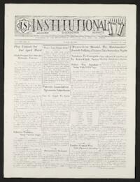 Institutional Vol. XXI No. 31