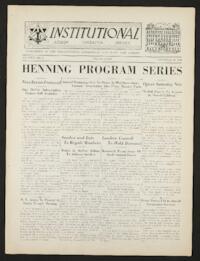 Institutional Vol. XXII No. 8