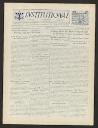 Institutional Vol. XXII No. 15