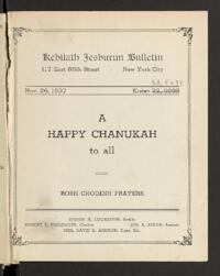 Kehilath Jeshurun Bulletin