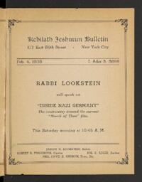 Kehilath Jeshurun Bulletin