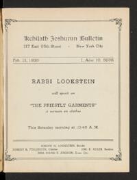 Kehilath Jeshurun Bulletin