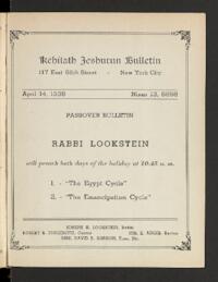 Kehilath Jeshurun Bulletin
