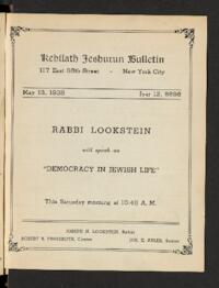 Kehilath Jeshurun Bulletin