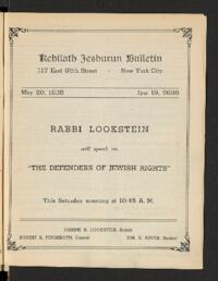 Kehilath Jeshurun Bulletin