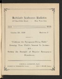 Kehilath Jeshurun Bulletin