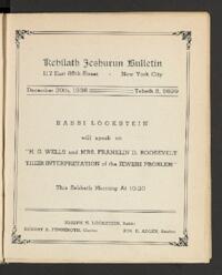 Kehilath Jeshurun Bulletin
