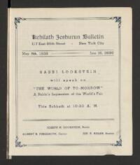 Kehilath Jeshurun Bulletin
