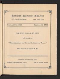 Kehilath Jeshurun Bulletin