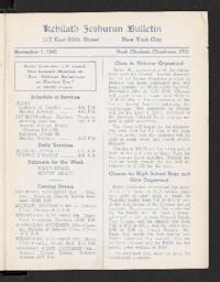 Kehilath Jeshurun Bulletin