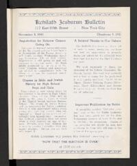 Kehilath Jeshurun Bulletin
