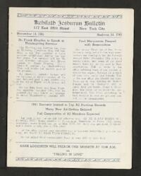 Kehilath Jeshurun Bulletin