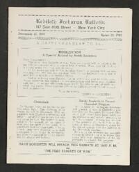 Kehilath Jeshurun Bulletin