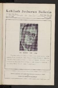 Kehilath Jeshurun Bulletin
