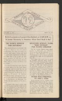 Kehilath Jeshurun Bulletin