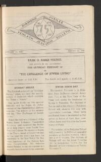 Kehilath Jeshurun Bulletin