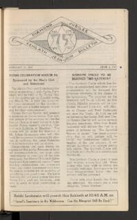Kehilath Jeshurun Bulletin