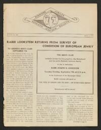 Kehilath Jeshurun Bulletin