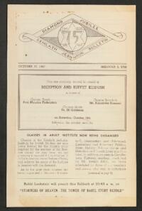 Kehilath Jeshurun Bulletin
