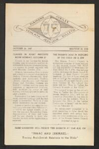 Kehilath Jeshurun Bulletin