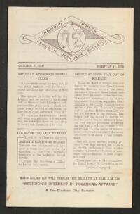 Kehilath Jeshurun Bulletin