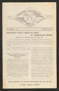 Kehilath Jeshurun Bulletin