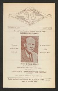 Kehilath Jeshurun Bulletin