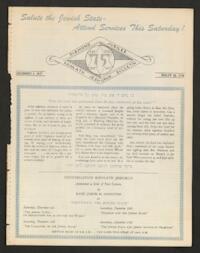 Kehilath Jeshurun Bulletin