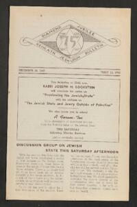 Kehilath Jeshurun Bulletin