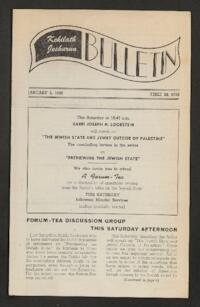 Kehilath Jeshurun Bulletin