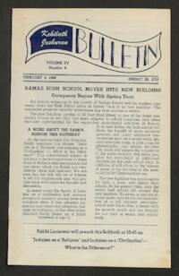 Kehilath Jeshurun Bulletin Vol. XV No. 6