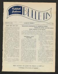 Kehilath Jeshurun Bulletin Vol. XV No. 8