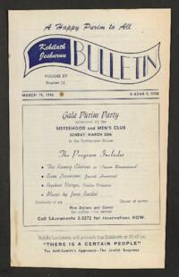 Kehilath Jeshurun Bulletin Vol. XV No. 12
