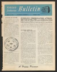 Kehilath Jeshurun Bulletin Vol. XV No. 15