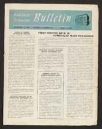 Kehilath Jeshurun Bulletin Vol. XV No. 20