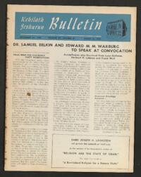 Kehilath Jeshurun Bulletin Vol. XV No. 31