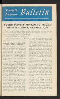 Kehilath Jeshurun Bulletin Vol. XVII No. 7